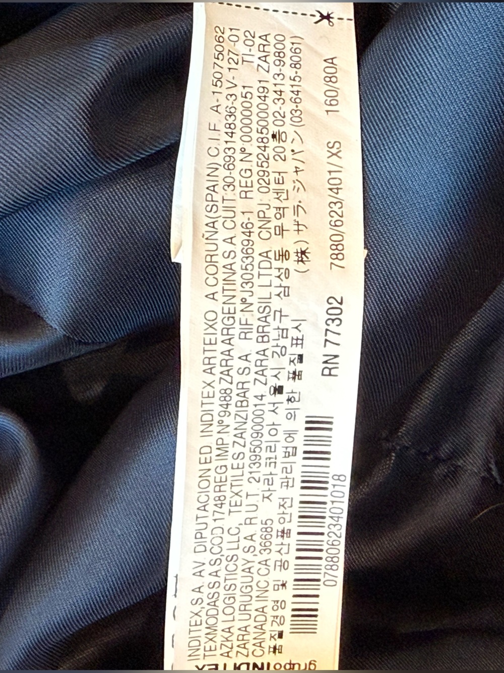 Zara Pinstriped Wool Blend Long Coat - Picture 8 of 9